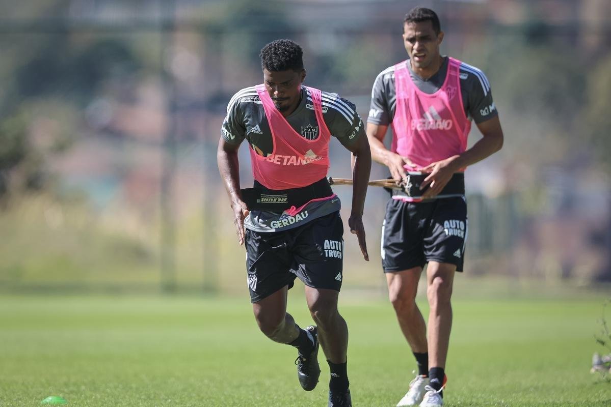 Fotos do treino do Atltico neste domingo, na Cidade do Galo