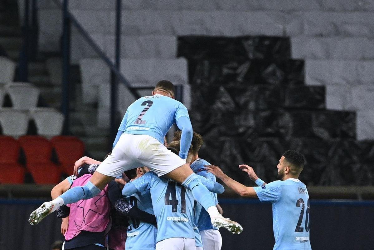 Fotos do jogo de ida da semifinal da Liga dos Campees da Europa, entre PSG e Manchester City, no Parque dos Prncipes, em Paris