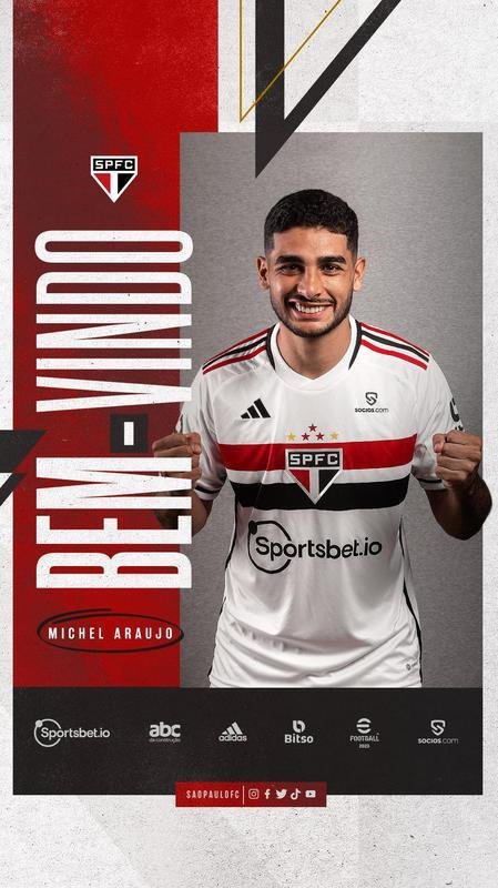 So Paulo anunciou o meio-campista Michel Araujo