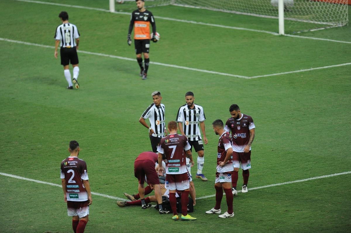 Fotos da vitria do Atltico sobre o Patrocinense, por 3 a 1, no Independncia, em Belo Horizonte, pela quarta rodada do Campeonato Mineiro. Mando foi do clube do interior, que no pde realizar a partida em Patrocnio devido ao elevado nmero de casos de COVID-19 na cidade.
