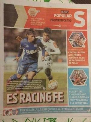 Dirio Popular concede destaque mximo ao jogo