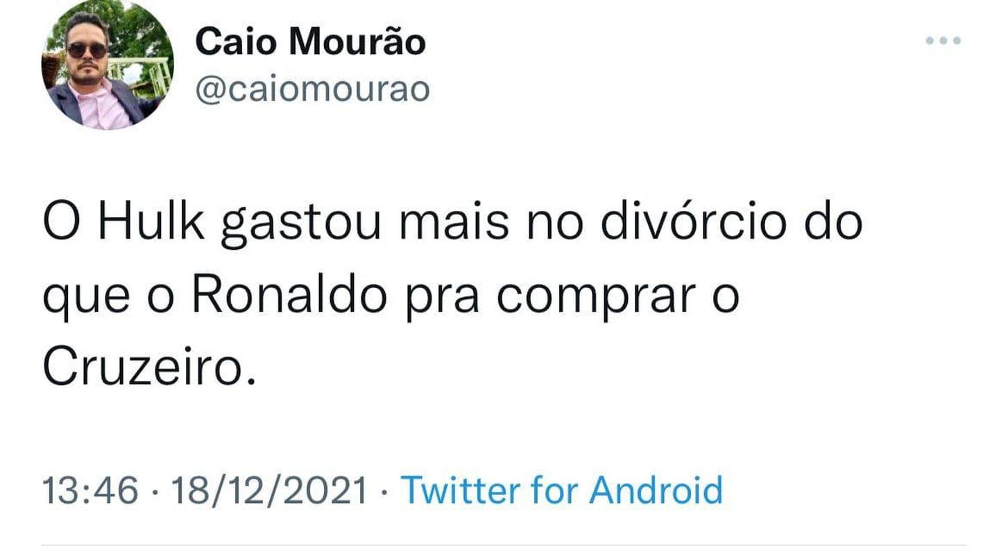 Memes: Ronaldo compra 90% das aes da SAF do Cruzeiro