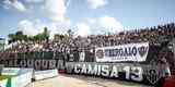 Torcedores do Atltico na partida contra o Patrocinense, no Estdio Pedro Alves do Nascimento, em Patrocnio, pelo Campeonato Mineiro