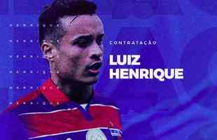 O Fortaleza anunciou a contratação do volante Luiz Henrique, que estava no Flamengo