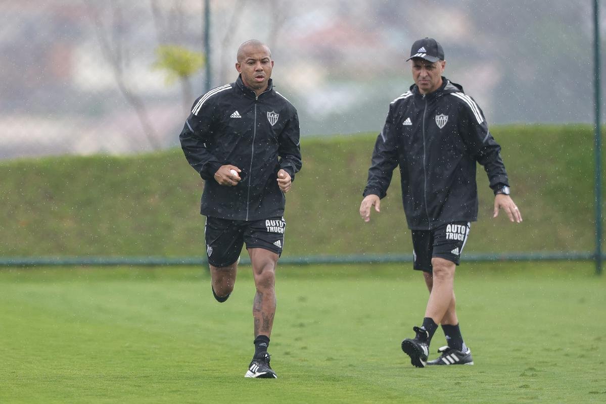 Treino do Atltico na Cidade do Galo, na manh desta tera-feira (24/1).