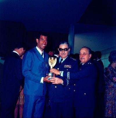 Chegada da Seleção ao Brasil após a conquista do tricampeonato mundial, no México