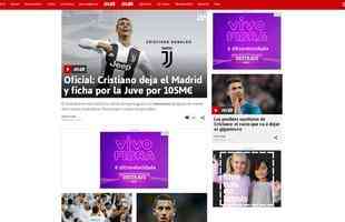As (Espanha) - Oficial: Cristiano deixa o Real e fecha com a Juve por 105 milhes de euros