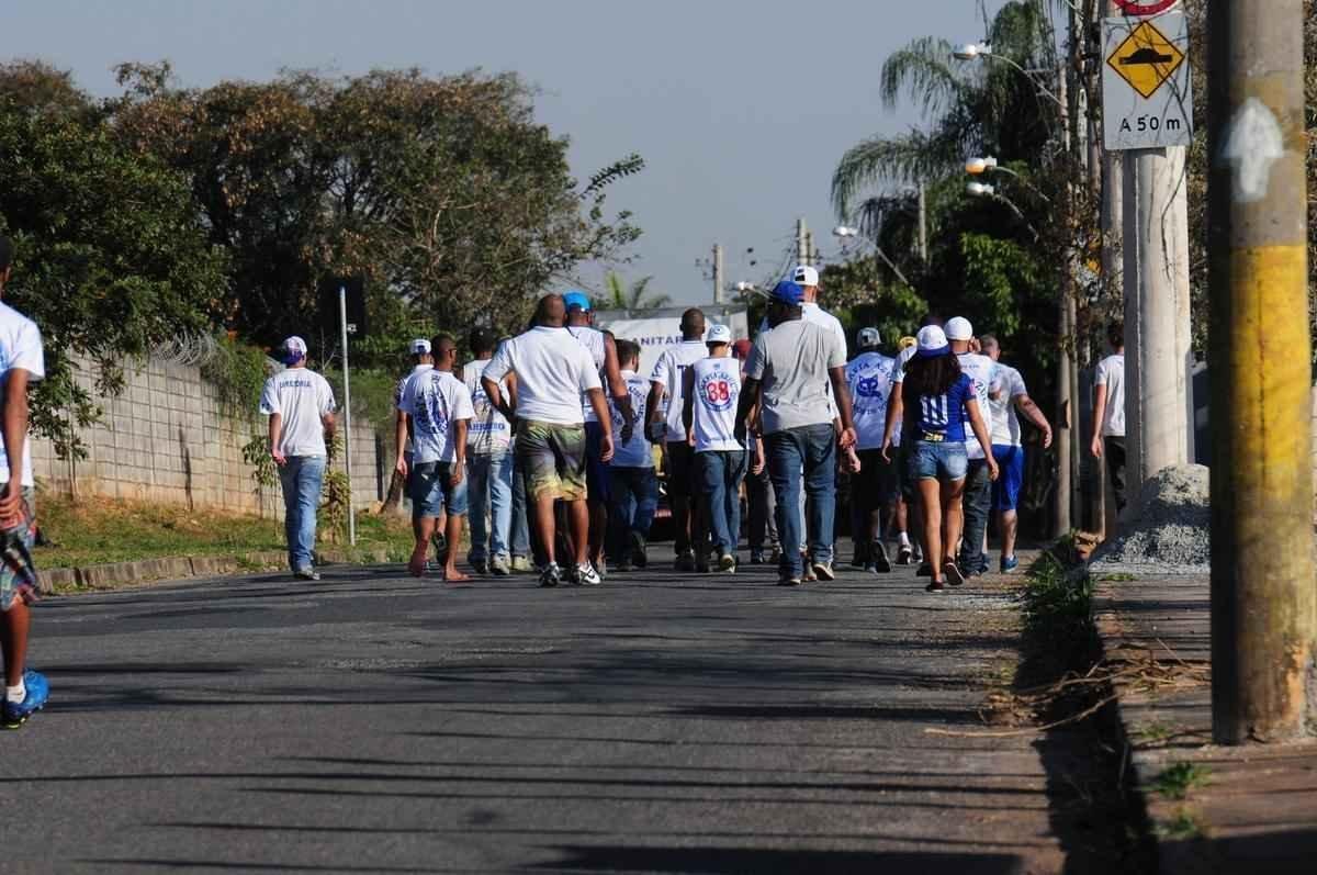 Capito Fbio foi um dos atletas que conversaram com os integrantes da Mfia Azul
