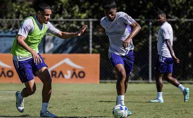 Ruan ndio tem treinado no time principal do Cruzeiro nos ltimos dias