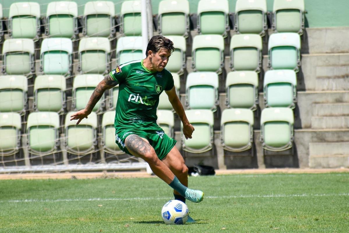 Fotos do treino do Amrica nesta quarta-feira (29/9), no CT Lanna Drumond, visando ao jogo contra o Cuiab no sbado, s 17h, na Arena Pantanal, em Cuiab.