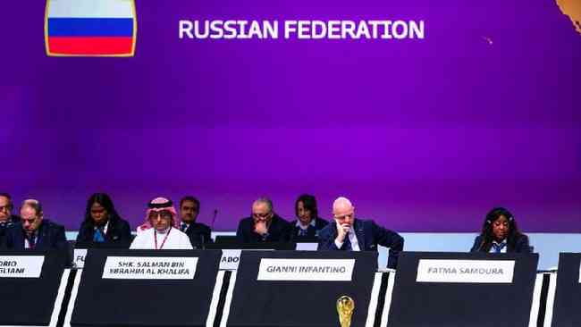 Fifa anunciou em fevereiro que Rssia foi expulsa da Copa do Mundo
