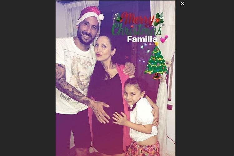 Ariel Cabral ser 'papai' novamente. O volante passa Natal ao lado da filha e da esposa