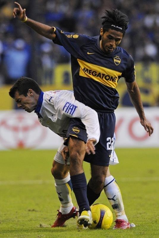 Vargas (17/04/1980) - deixou o Boca em 2009 para defender o Almera. Aps duas temporadas na Espanha, transferiu-se para o AEK Atenas, da Grcia, e retornou  Argentina em 2012, para o Independiente. Aps curto perodo no Equador, ele se firmou na Colmbia: dois anos no Millonarios e trs na Equidad. Atualmente, o volante de 38 anos est sem clube.