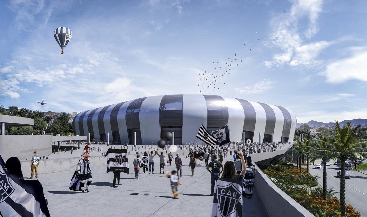 Arena MRV, em Belo Horizonte - 47.000 pessoas (futuro estdio do Atltico)