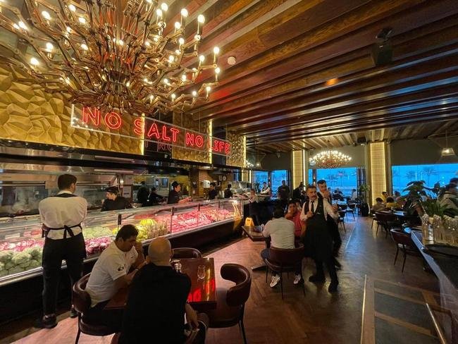 rea interna do badalado restaurante Nurs-Et