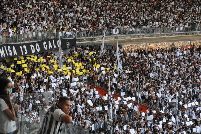 Fotos da torcida do Atltico na partida contra o Flamengo, no Mineiro, em Belo Horizonte, pela 13 rodada do Campeonato Brasileiro