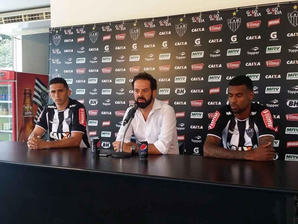 Danilo Barcelos e Felipe Santana foram apresentados nesta tera-feira na Cidade do Galo