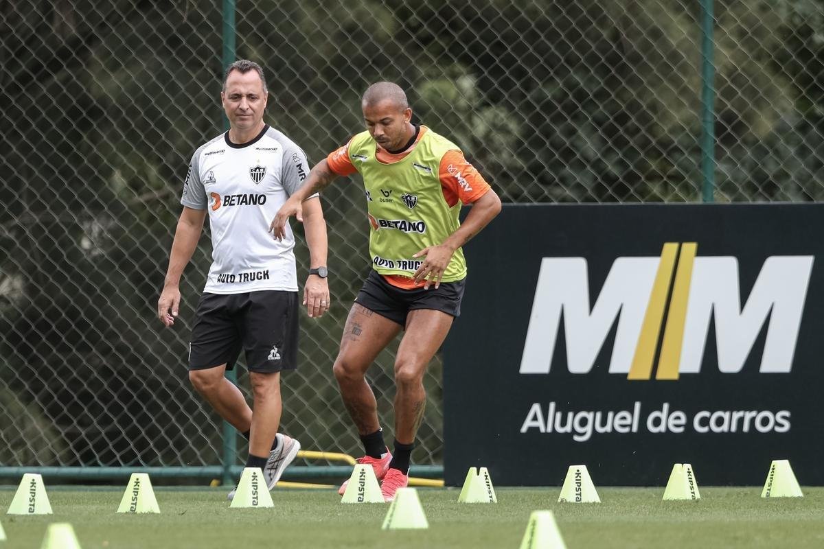 Fotos do treino do Atltico neste domingo, 14/11/2021