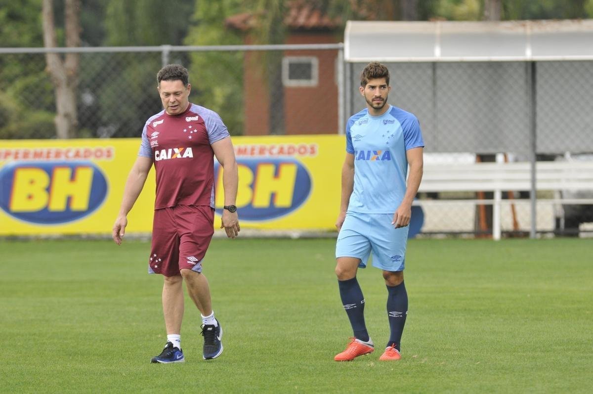 Imagens do treino do Cruzeiro antes do segundo duelo da final da Copa do Brasil, contra o Corinthians, em So Paulo
