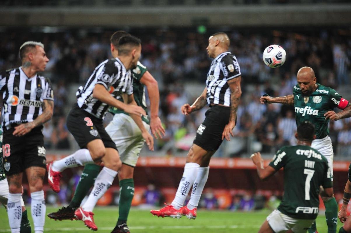 Fotos da partida de volta da semifinal da Copa Libertadores de 2021, no Mineiro, entre Atltico e Palmeiras