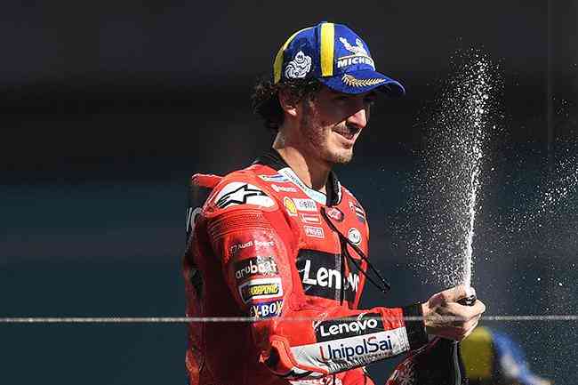  Francesco Bagnaia vibrou com a vitria 