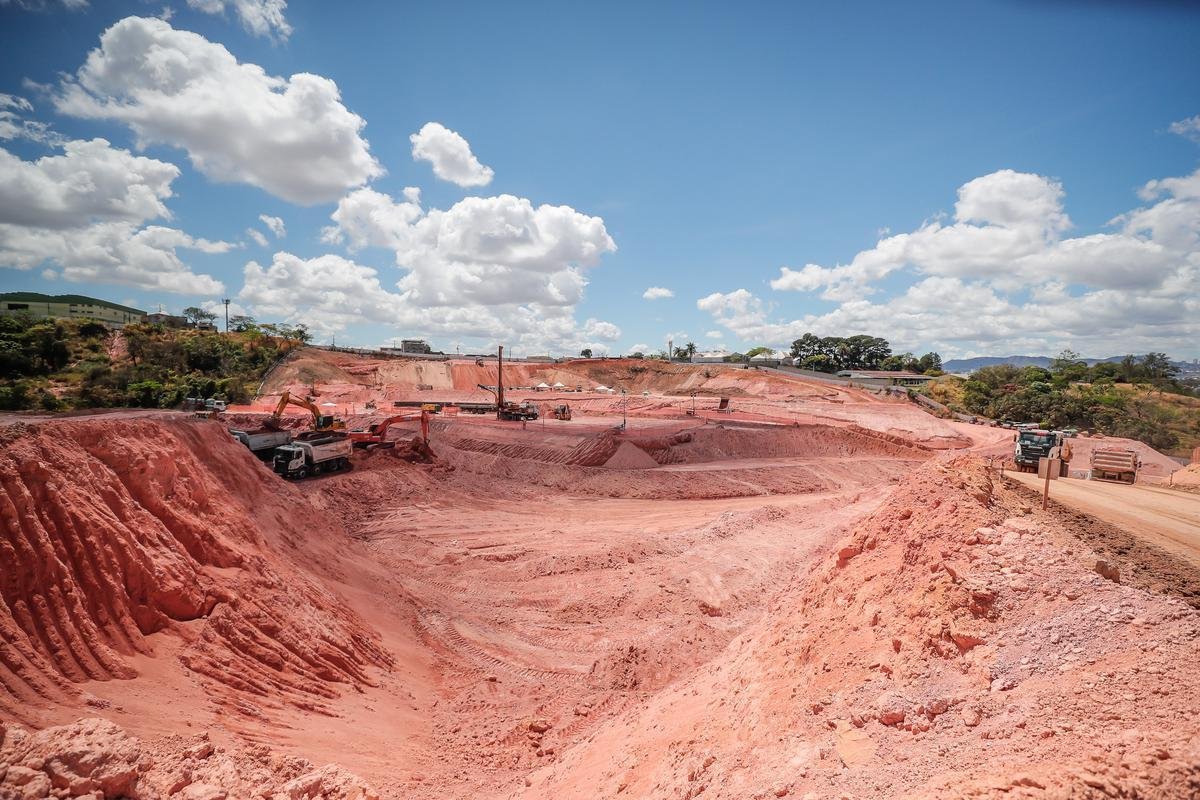 Atlético divulgou novas fotos das obras da Arena MRV