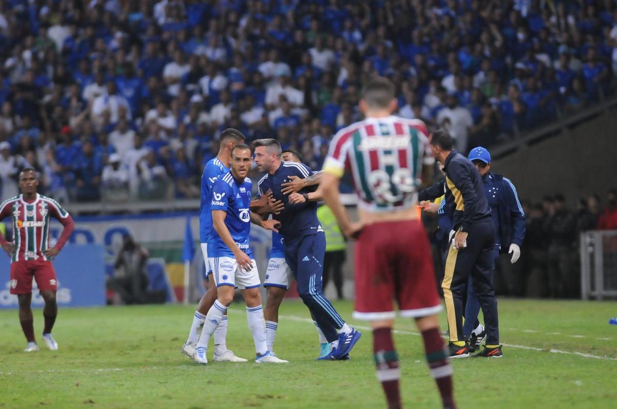 Fotos do jogo de volta das oitavas de final da Copa do Brasil, no Mineiro, entre Cruzeiro e Fluminense (Juarez Rodrigues/EM/DAPress)
