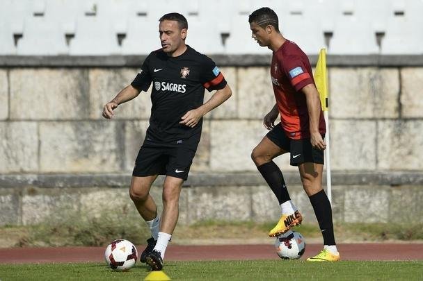 Paulo Bento e Cristiano Ronaldo: boa relação desmoronou depois da eliminação de Portugal na primeira fase da Copa do Mundo de 2014
