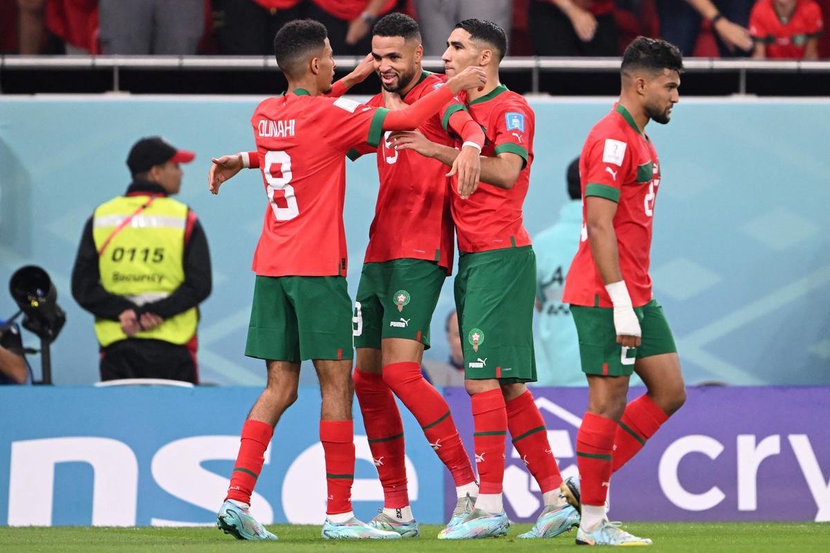 Fotos do jogo entre Marrocos e Portugal no Estdio Al-Thumama, no Catar, pela Copa do Mundo de 2022