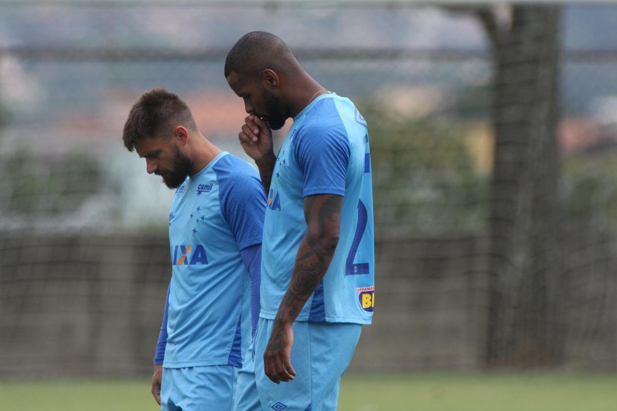 Imagens do treino do Cruzeiro nesta segunda-feira, 19 de fevereiro, na Toca da Raposa II