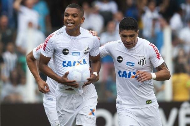 O Santos venceu o Atlético por 3 a 1 neste sábado, em jogo da 32ª rodada do Campeonato Brasileiro