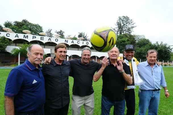 Estado de Minas/Superesportes reuniu alguns dos campees brasileiros pelo Atltico em 1971: Beto Bom de Bola, Humberto Ramos, Ronaldo, Mussula, Dad Maravilha (Dario) e Ren Santana, filho de Tel