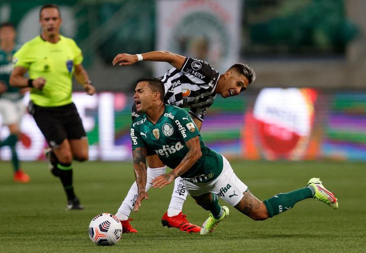 Fotos do jogo de ida da semifinal da Copa Libertadores de 2021, entre Palmeiras e Atltico, no Allianz Parque, em So Paulo