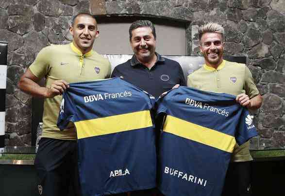 Ramn bila (esquerda) - atacante se transferiu do Huracn para o Boca Juniors / Julio Buffarini (direita) - lateral-direito se transferiu do So Paulo para o Boca Juniors