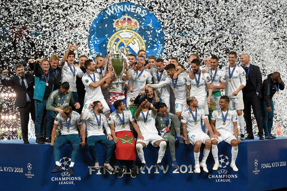Festa do Real Madrid com a conquista da 13 Liga dos Campees, a terceira de forma seguida