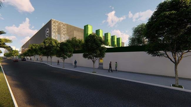 Fotos do projeto de modernizao do estdio da Serrinha