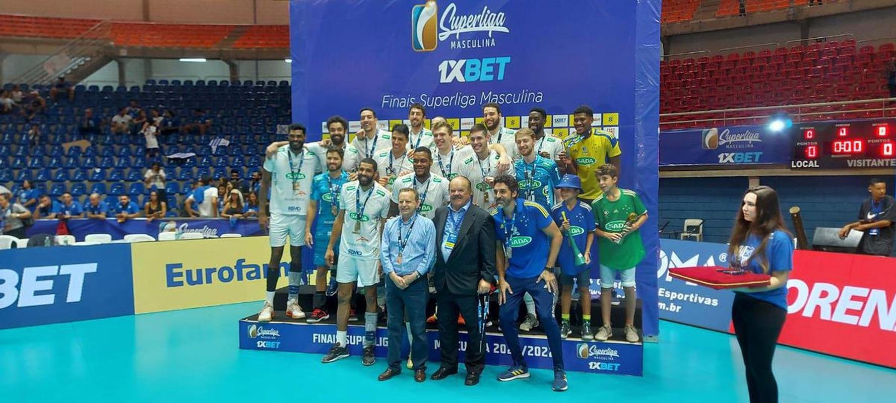 Cruzeiro venceu o Minas por 3 sets a 0 e faturou o stimo ttulo da Superliga Masculina