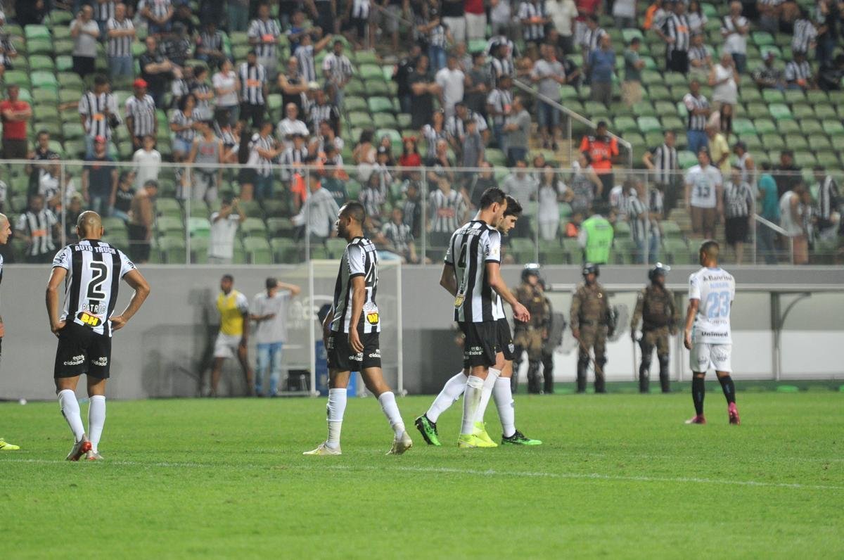 Fotos do jogo entre Atltico e Grmio