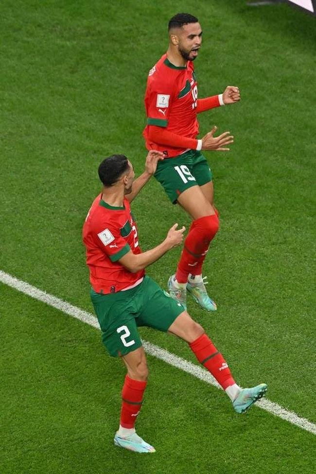 Fotos do gol de Youssef En-Nesyri, de Marrocos, sobre Portugal, pelas quartas de final da Copa do Mundo de 2022, no Catar
