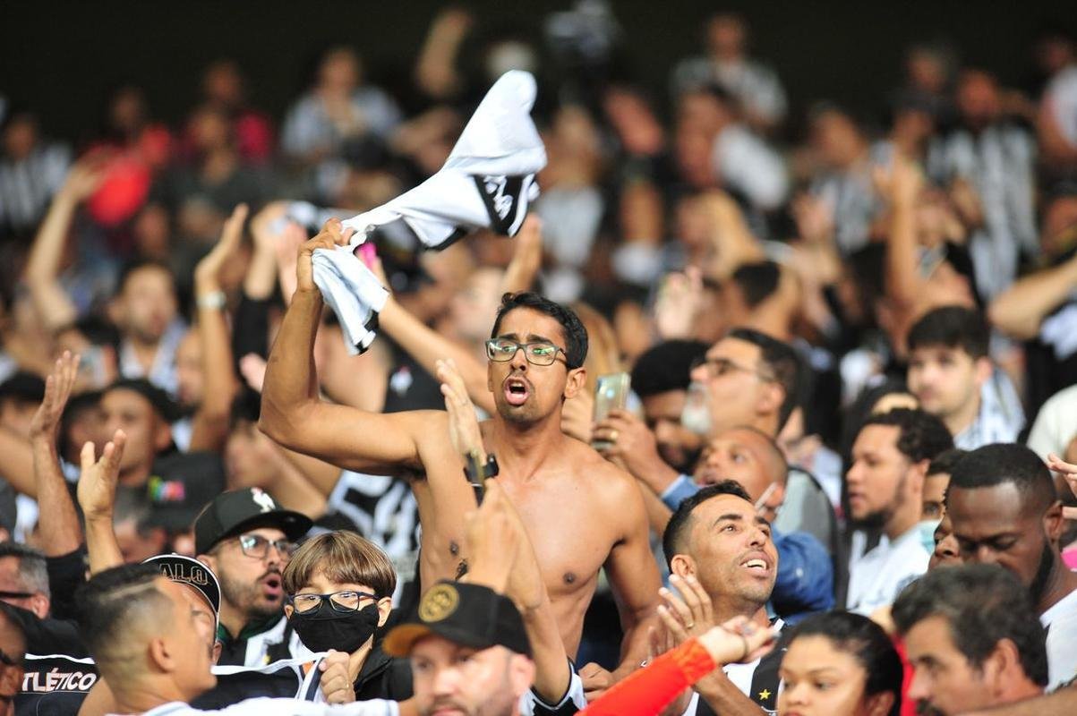 Torcida do Atltico no jogo contra o Emelec, no Mineiro, em Belo Horizonte, pelas oitavas de final da Copa Libertadores de 2022