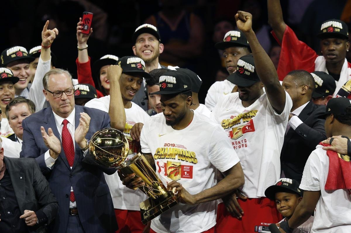 Toronto Raptors vence a sexta partida das finais, na Oracle Arena, e faz a festa
