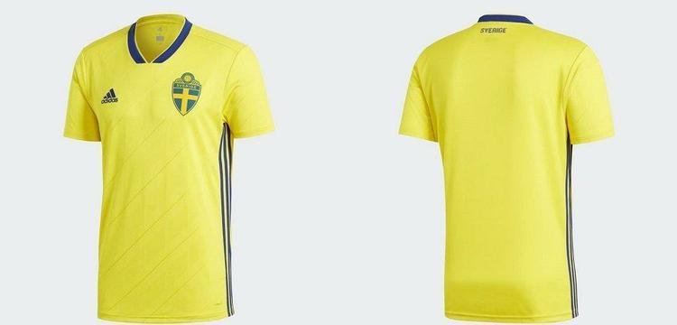Suécia - primeiro uniforme (Adidas)
