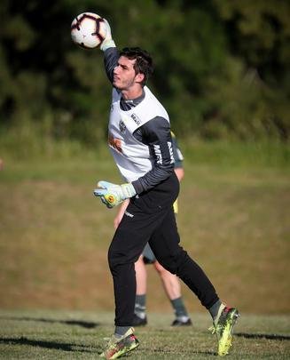 Jogadores do Atltico treinaram no CT do Danubio, em Montevidu, nesta tera-feira