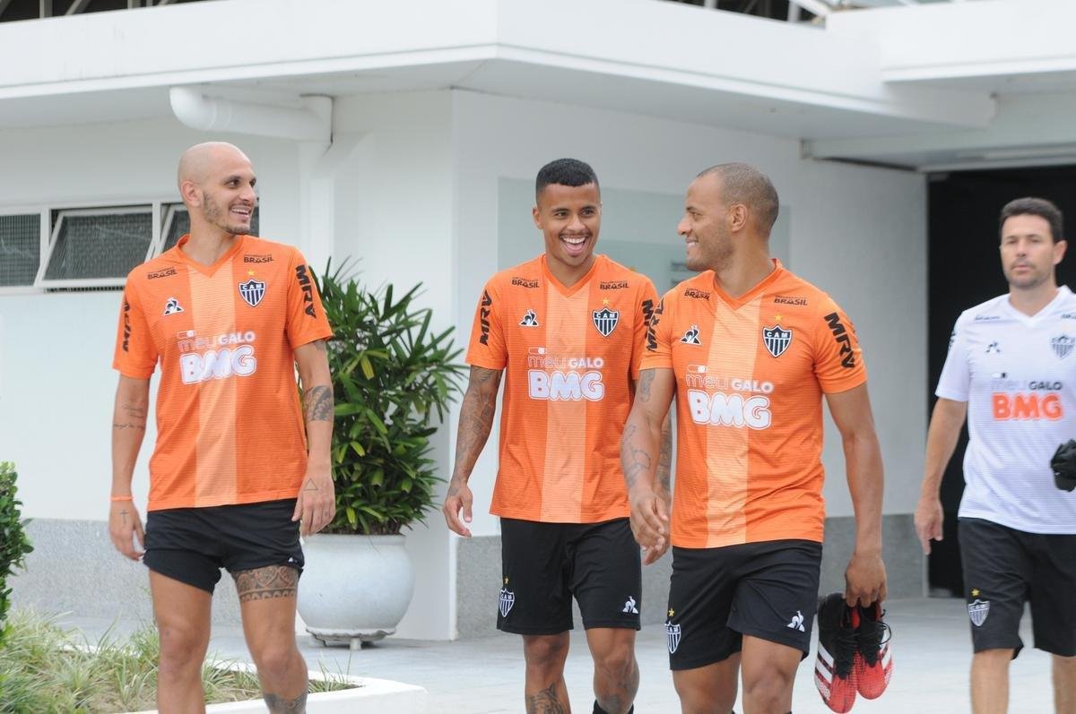 Fotos do Atltico nesta quinta-feira, na Cidade do Galo