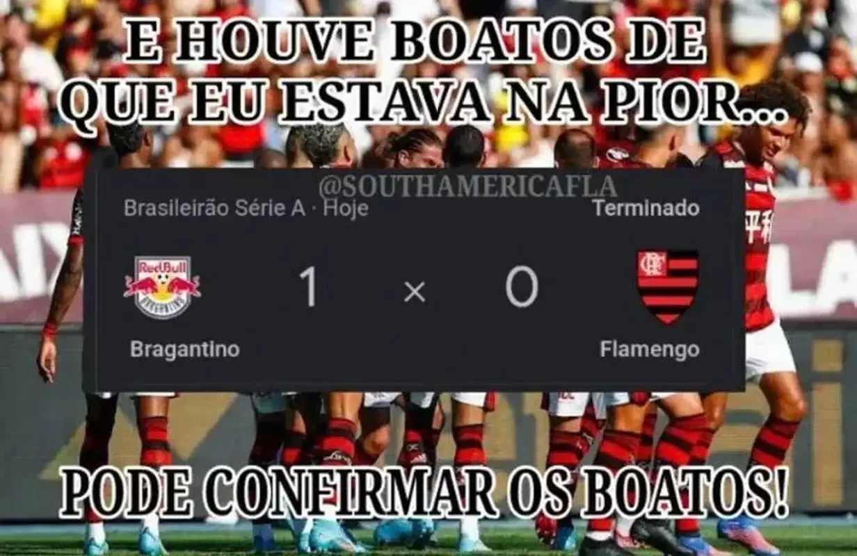 Flamengo virou piada nas redes sociais 