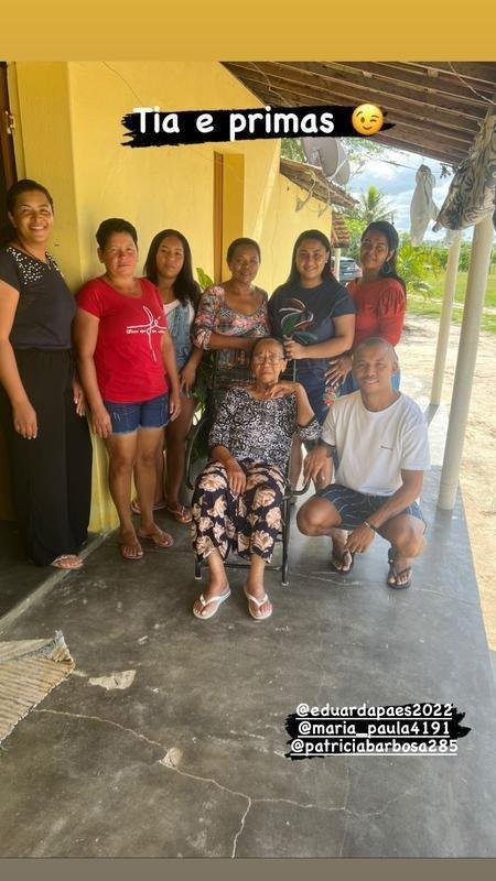 Mariano em Pernambuco com a famlia