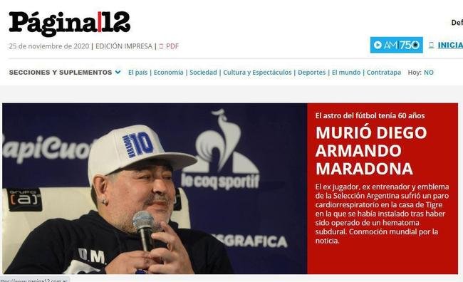'Pgina 12', da Argentina