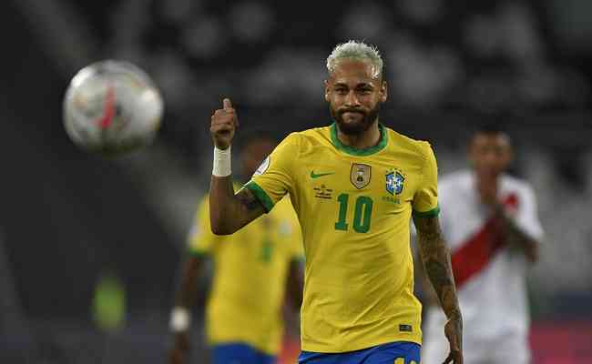 Neymar ampliou para quatro jogos consecutivos a sua sequência em que marcou gols 