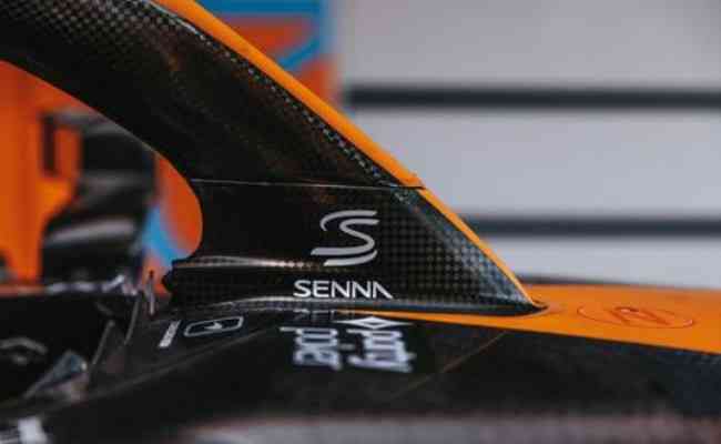 McLaren exibiu a marca de Senna nesta sexta-feira, primeiro dia dos trabalhos do tradicional Grande Prêmio de Mônaco de Fórmula 1