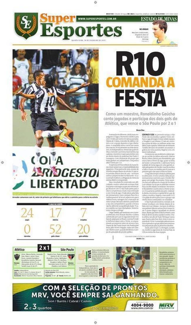 Atl�tico 2 x 1 S�o Paulo, 1� rodada, Grupo 3, (13/02), Independ�ncia 